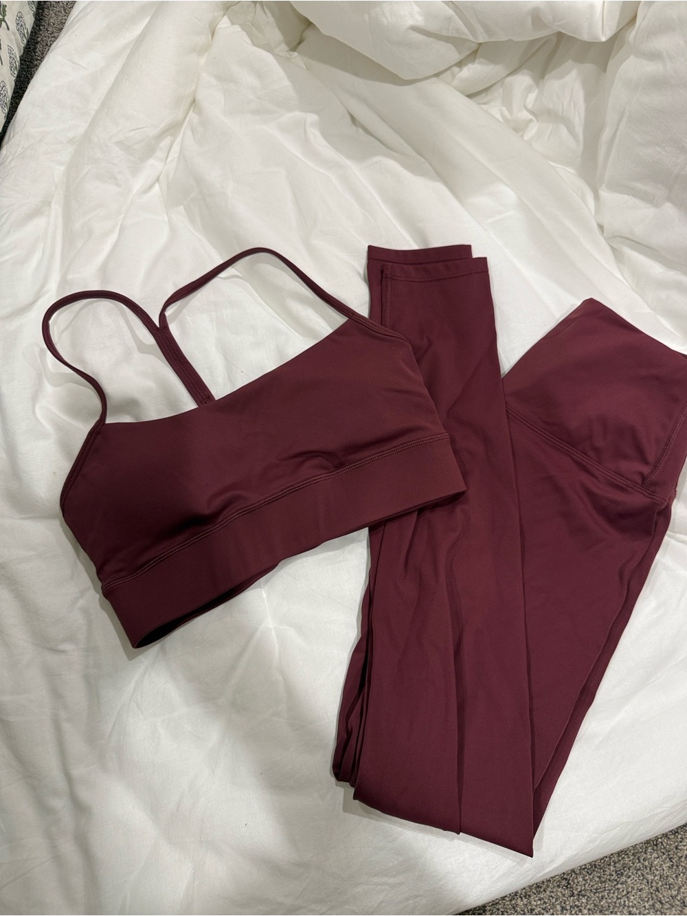 Burgundy Lululemon set